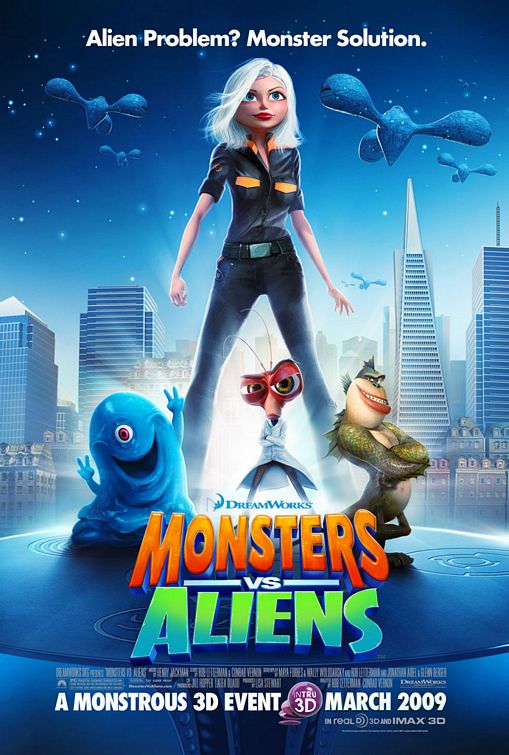 Monsters vs Aliens Poster